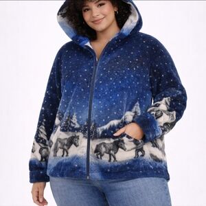 Vintage Ski Fleece- Size L Fun Times Brand